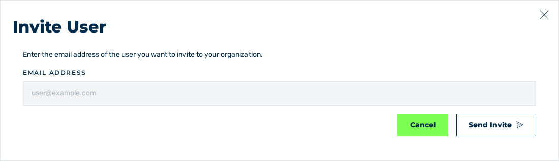 Dialog Invite User